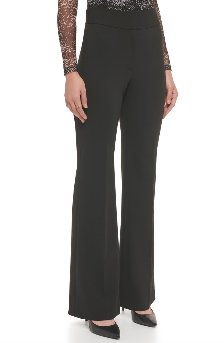 DKNY High Waist Wide Leg Career Pants, Alternate, color,
