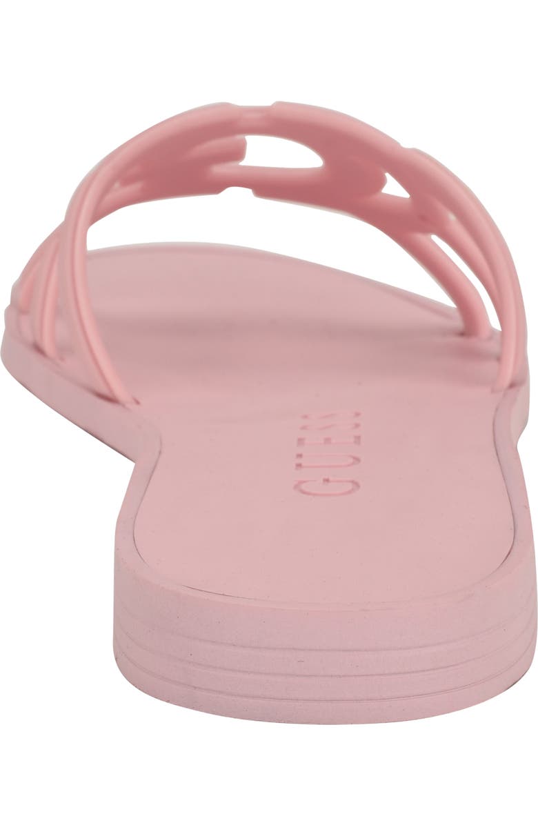 GUESS Elyho Jelly Slide Sandal, Alternate, color, Medium Pink
