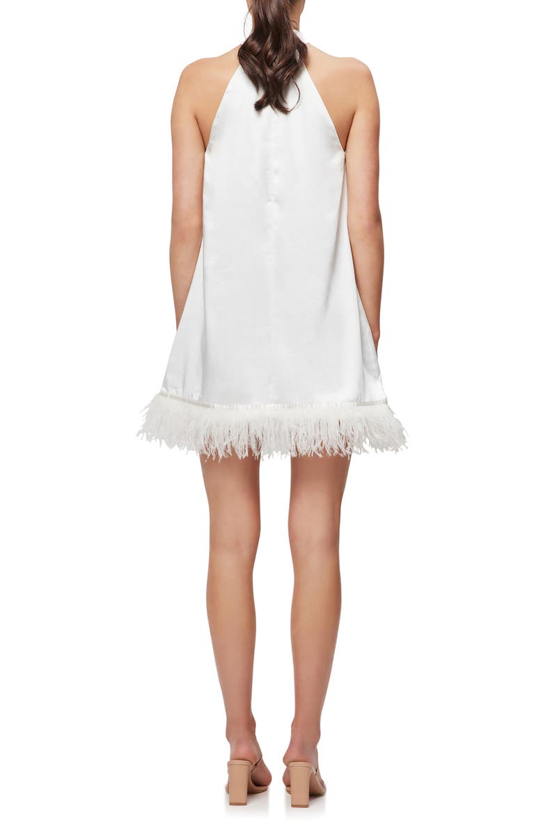 Elliatt Rachel Feather Hem Cocktail Minidress, Alternate, color,