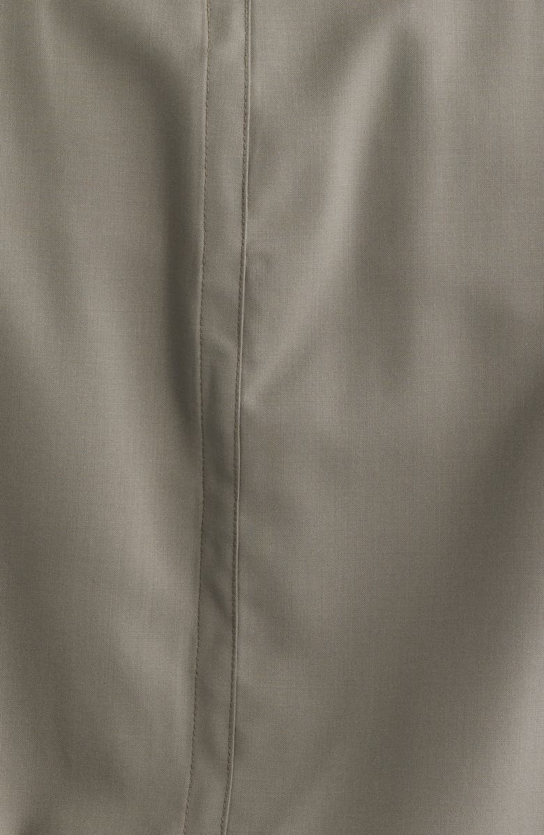 Emporio Armani Virgin Wool Zip Bomber Jacket, Alternate, color, Grey