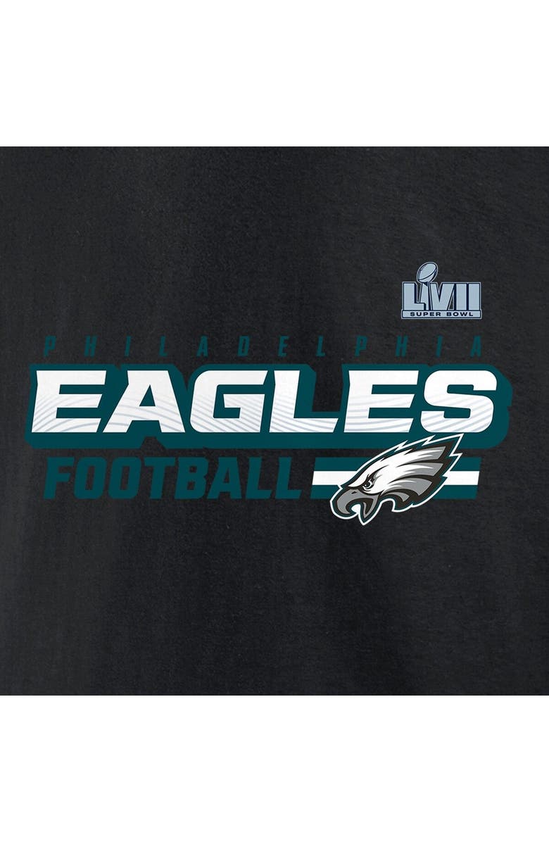 FANATICS Men's Fanatics Branded Black Philadelphia Eagles Super Bowl LVII Star Trail Pullover Hoodie, Alternate, color, 