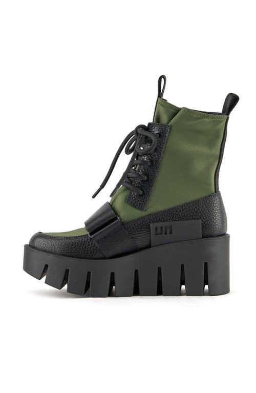 United Nude Grip Combat Lo Boot In Green