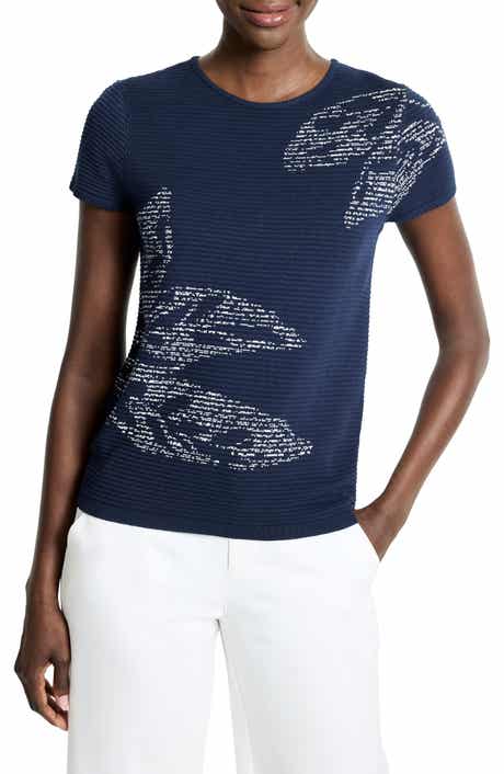 NIC+ZOE Midnight Garden Short Sleeve Sweater