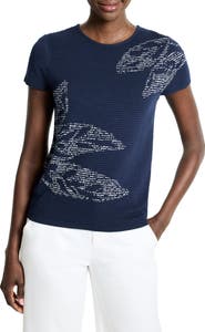 NIC+ZOE Midnight Garden Short Sleeve Sweater