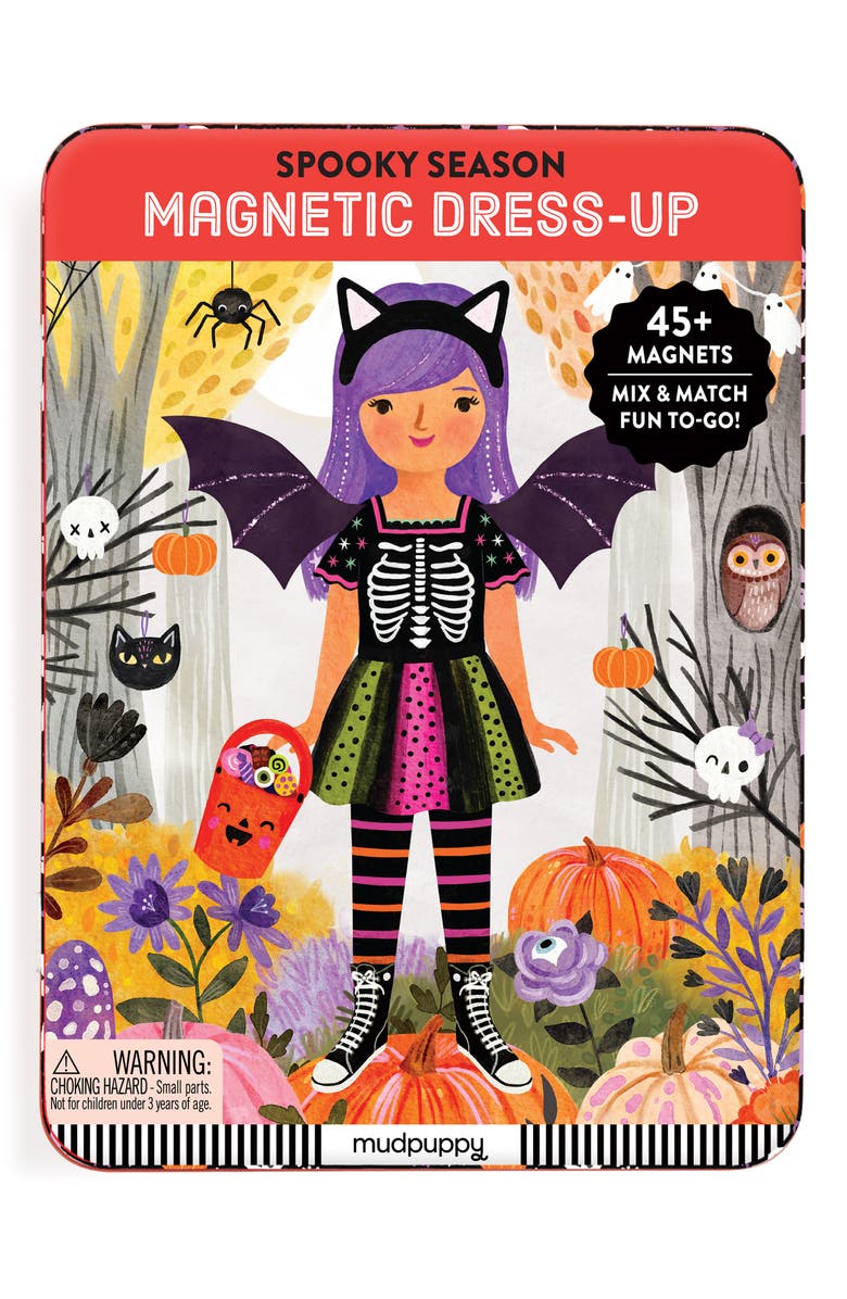 MUDPUPPY Spooky Season Magnetic Dress-Up Playset, Main, color, 