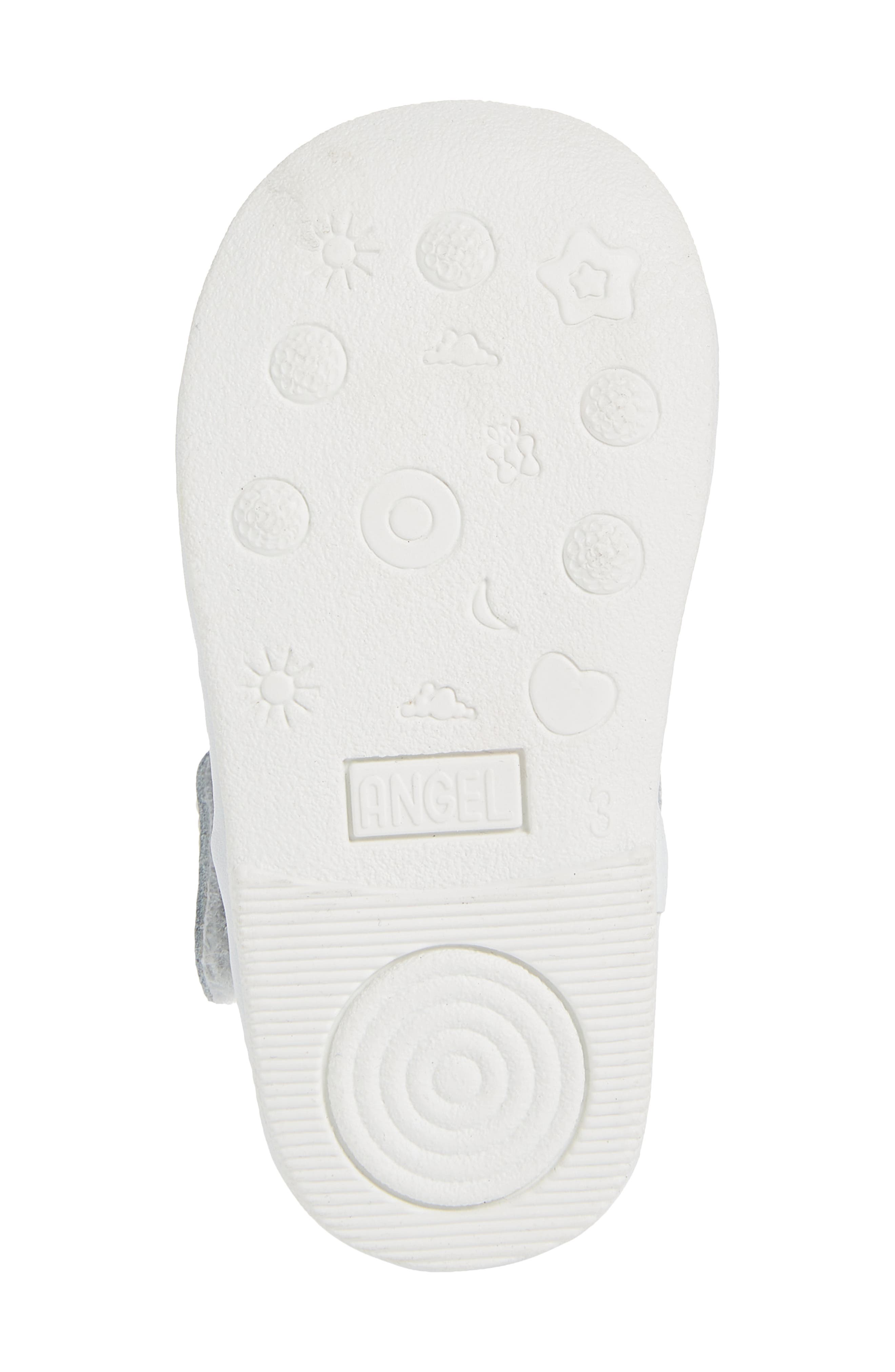 L'AMOUR Dottie Scalloped T-Strap Shoe, Alternate, color, White