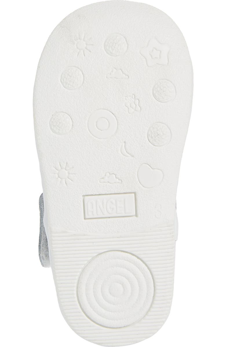 L'AMOUR Dottie Scalloped T-Strap Shoe, Alternate, color, White