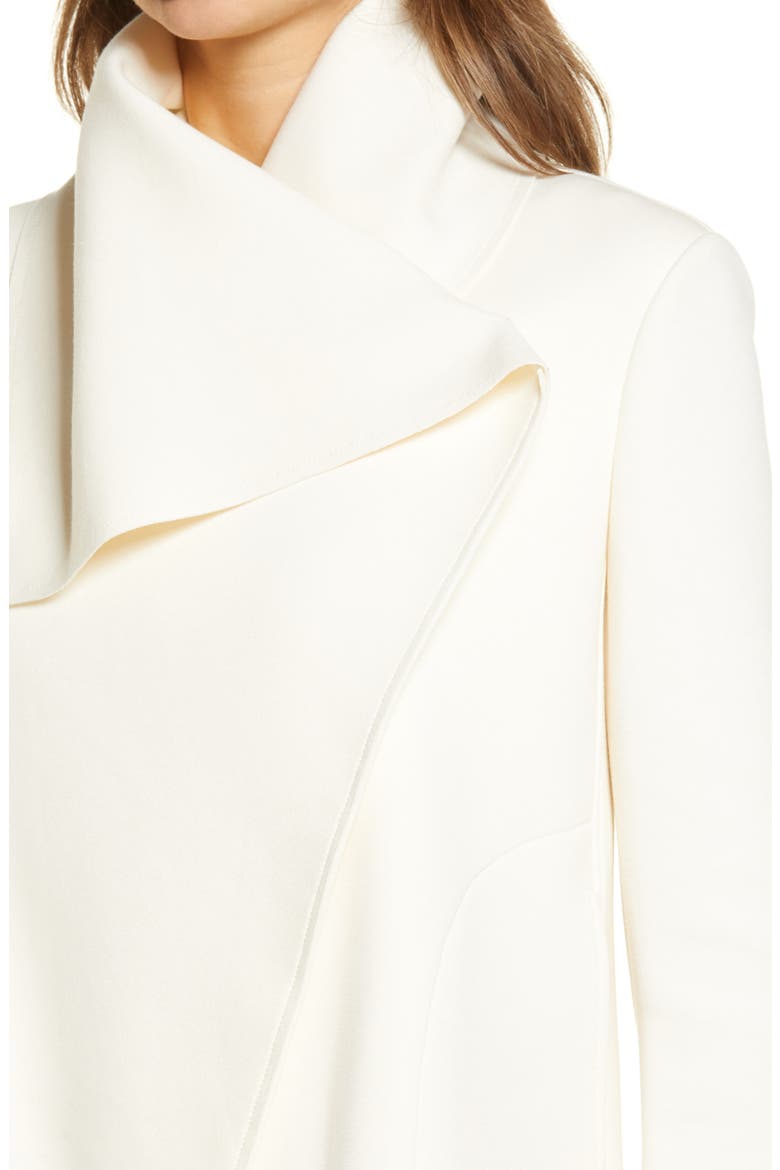 Asymmetrical Scuba Jacket, Alternate, color, ANNE WHITE