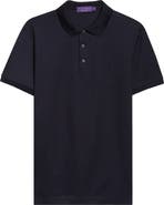 Ralph Lauren Purple Label Embroidered Logo Cotton Piqué Polo