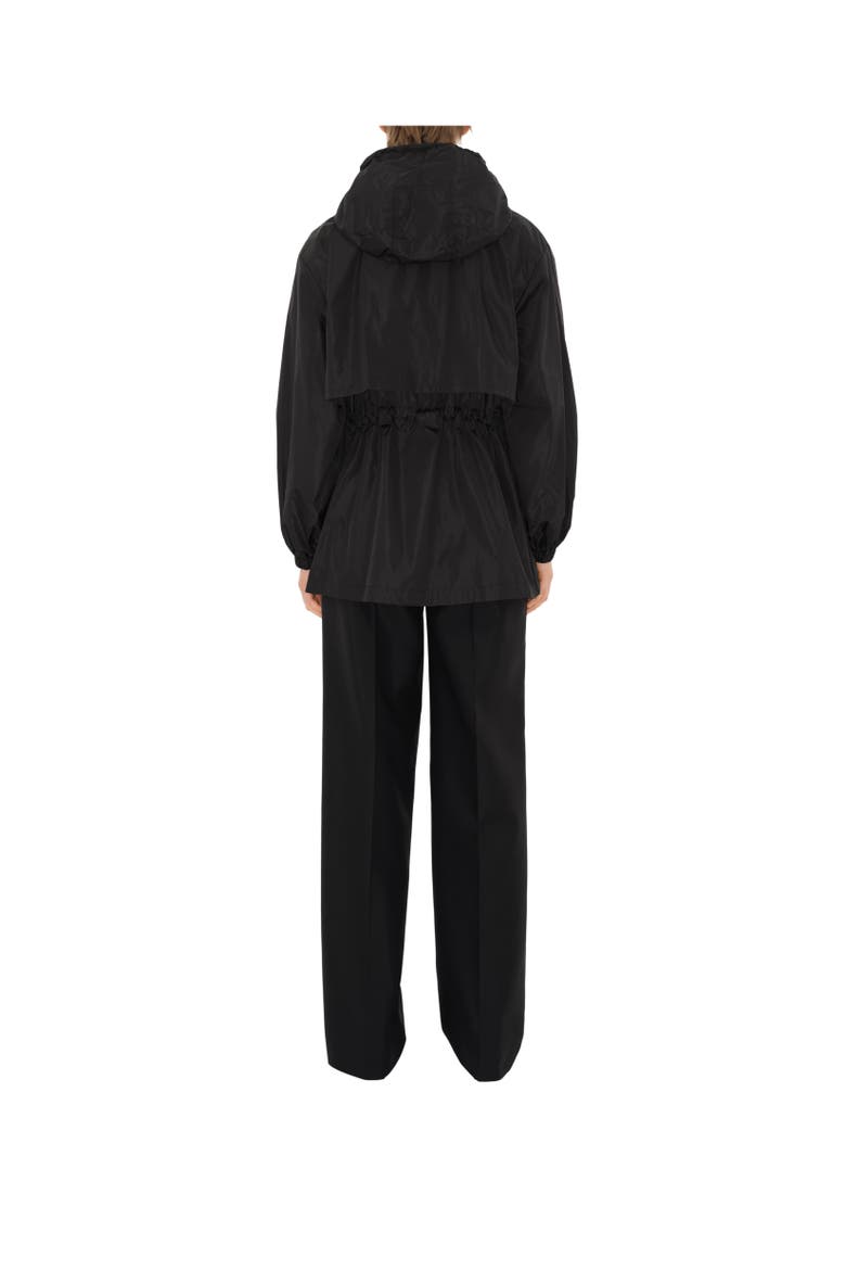 Nylon Hooded Jacket, Alternate, color, Black