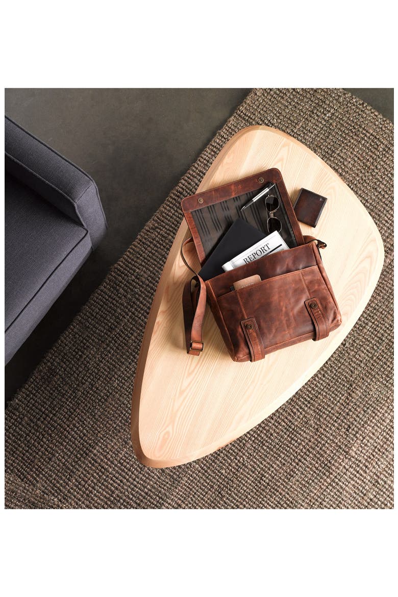 'Logan' Leather Billfold Wallet, Alternate, color, COGNAC