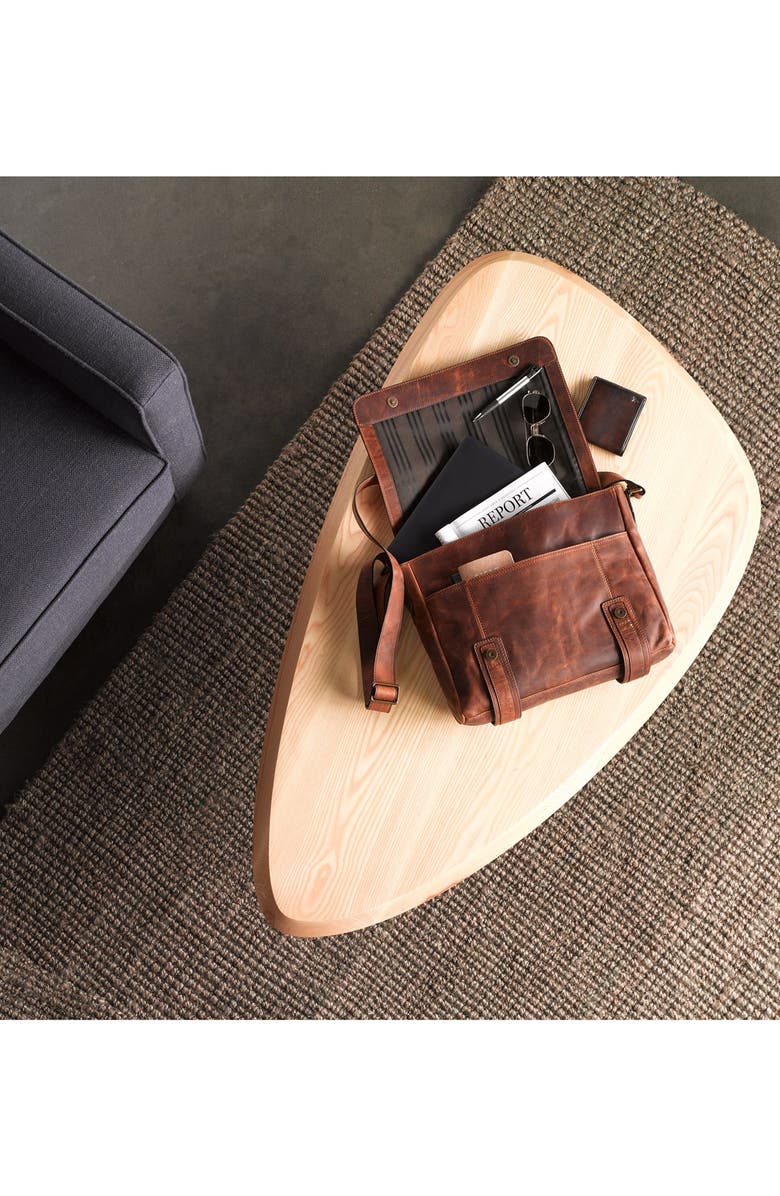 Frye 'Logan' Leather Billfold Wallet, Alternate, color, Slate