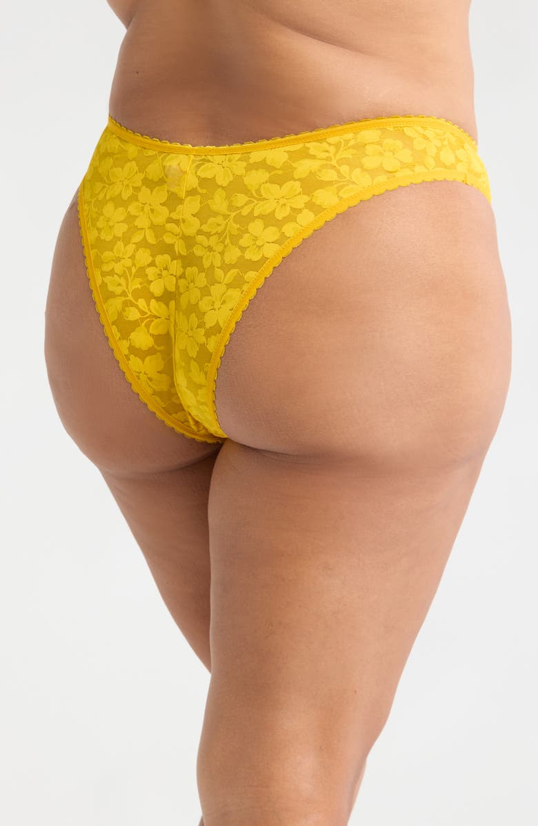SAVAGE X FENTY Lavish Lac Brazilian Panties, Alternate, color, Topaz Yellow