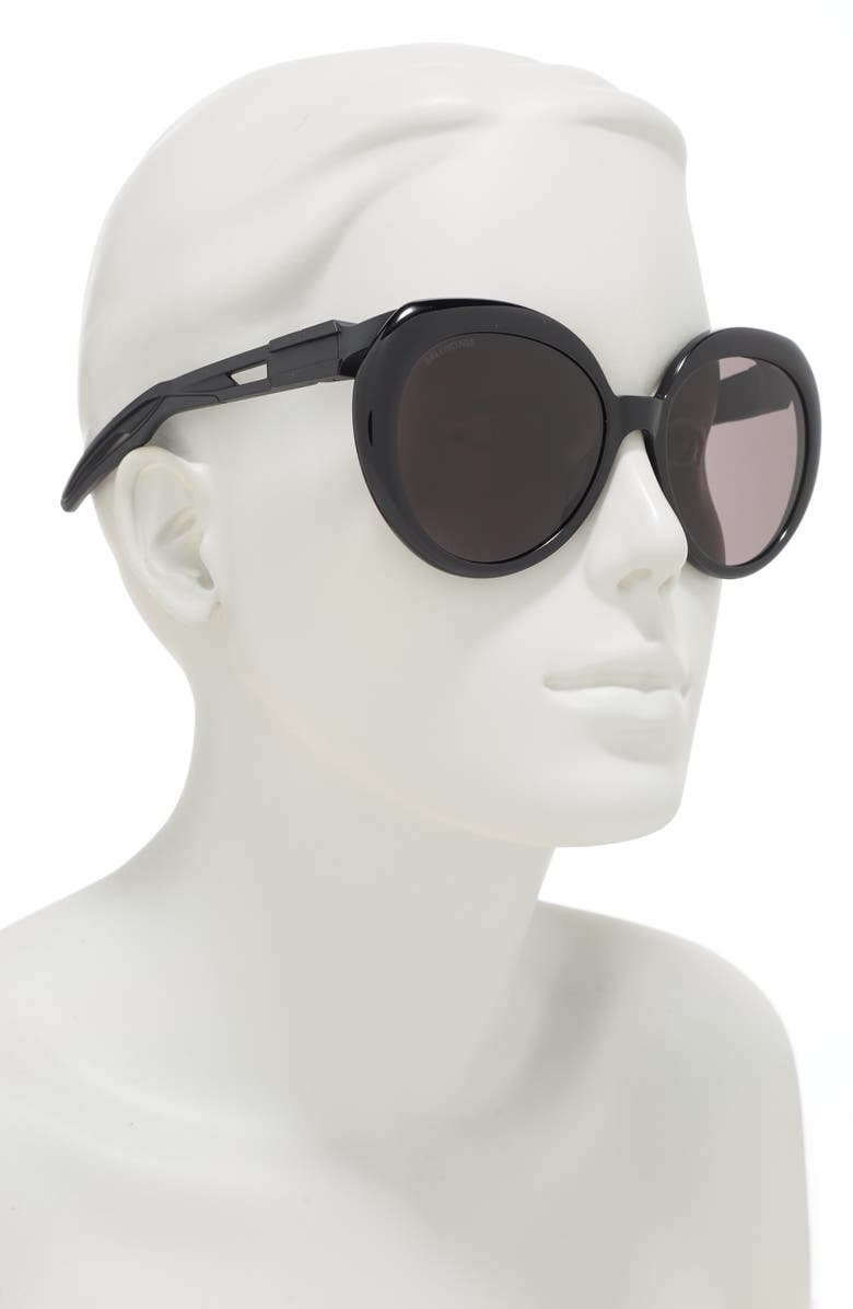 Balenciaga 58mm Round Sunglasses, Alternate, color,