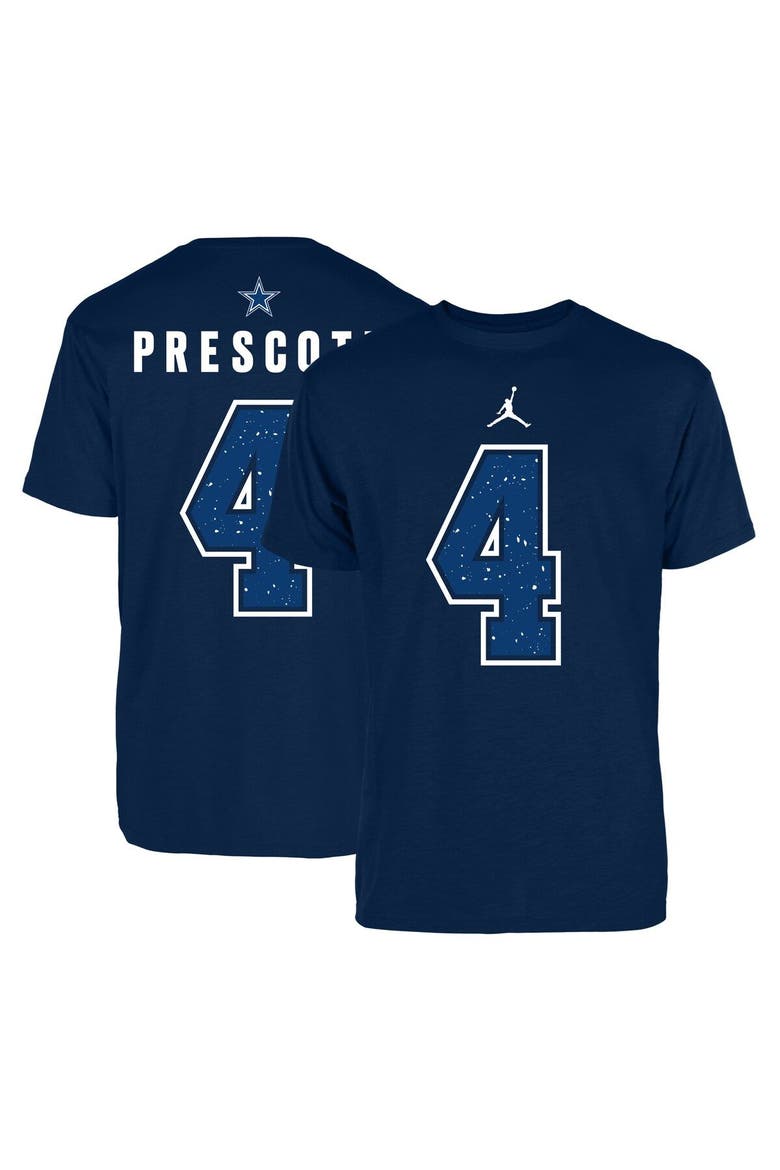 Men's Jordan Brand Dak Prescott Navy Dallas Cowboys Name & Number T-Shirt, Main, color, Navy