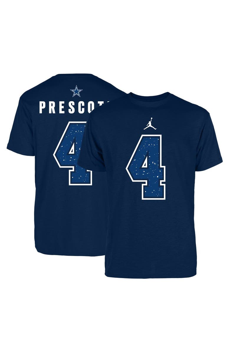 Jordan Brand Men's Jordan Brand Dak Prescott Navy Dallas Cowboys Name & Number T-Shirt, Main, color, Navy