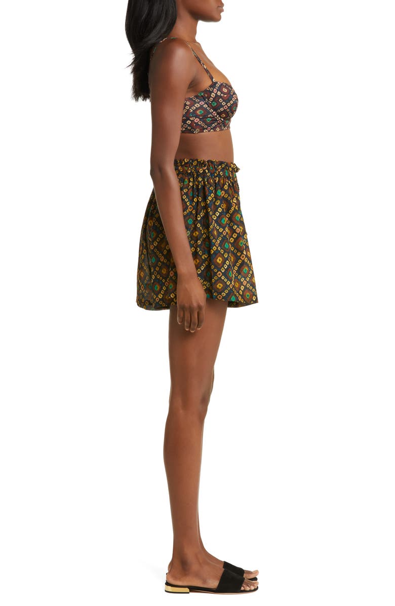 Ulla Johnson Bijou Drawstring Waist Cover-Up Shorts, Alternate, color,