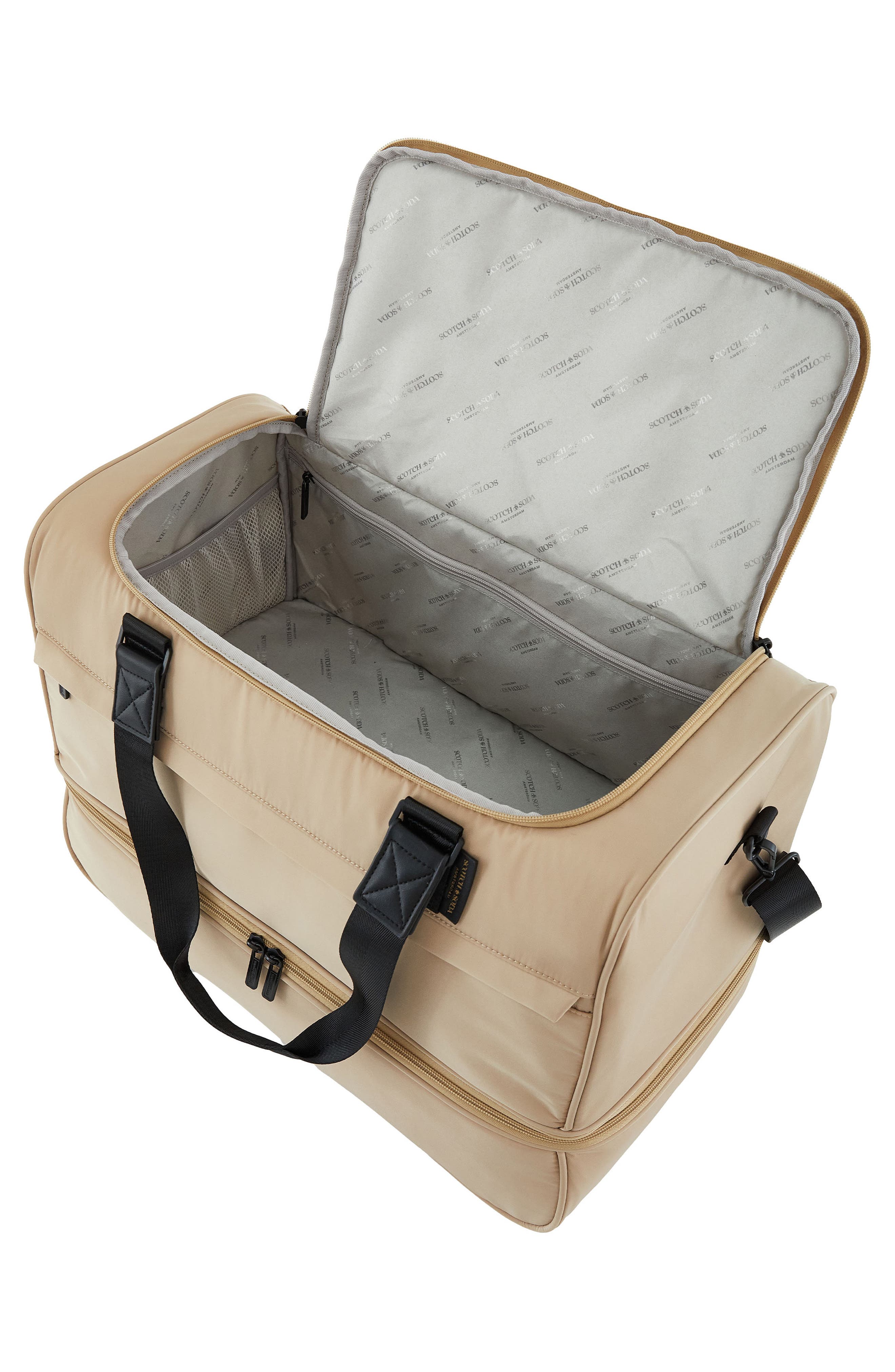 Scotch & Soda Eindhoven Two-Section Weekender Bag, Alternate, color, Travertine