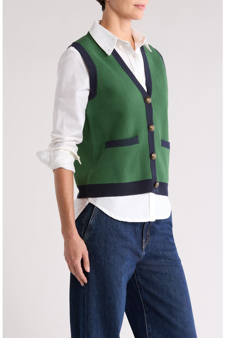 Holly Knit Vest, Alternate, color, EDEN GREEN