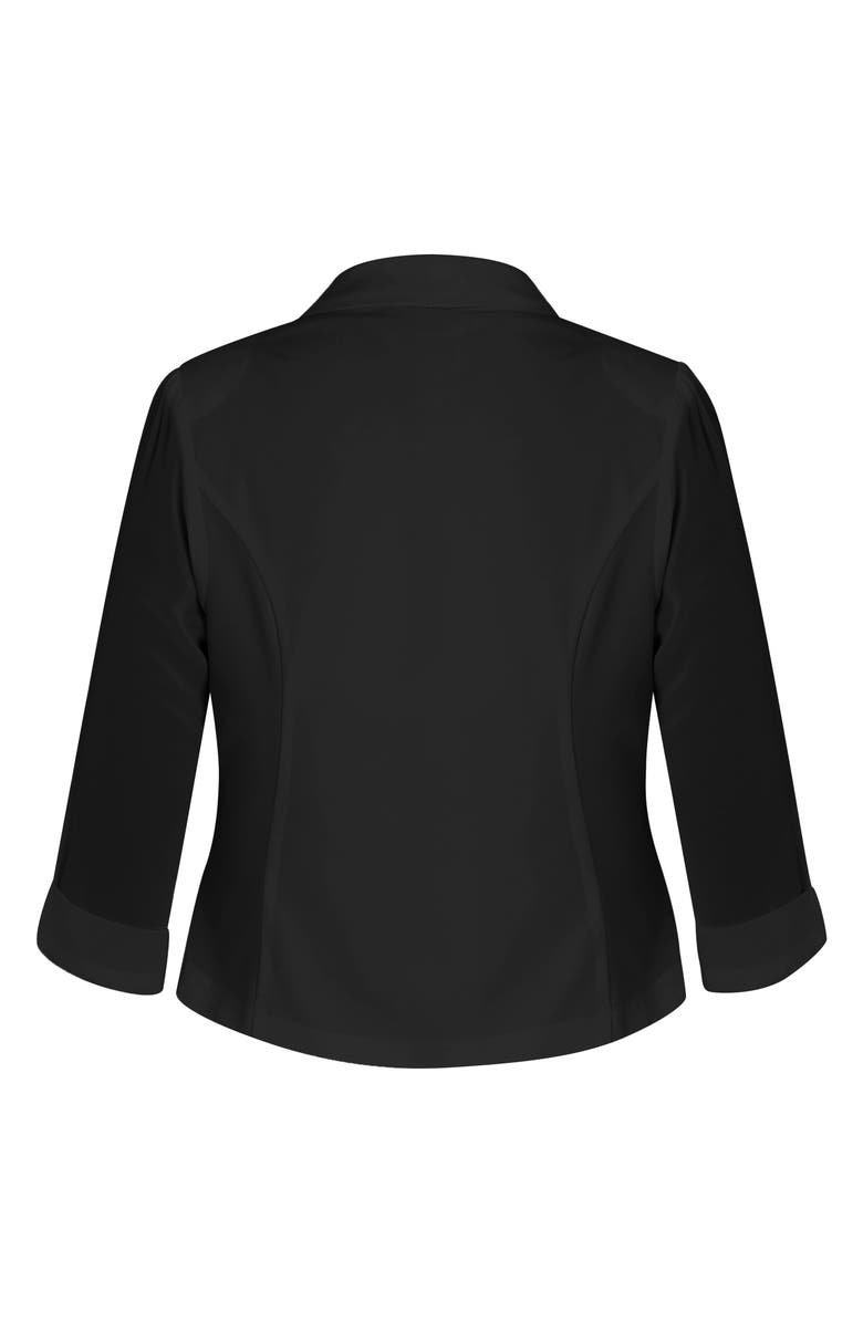 City Chic Crop Blazer, Alternate, color, 