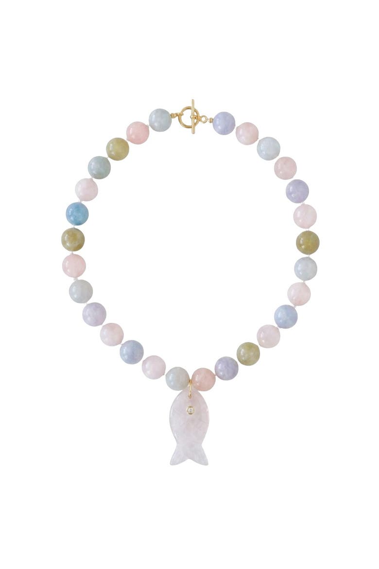 Ocean Muse Necklace, Main, color, Blush/Seafoam