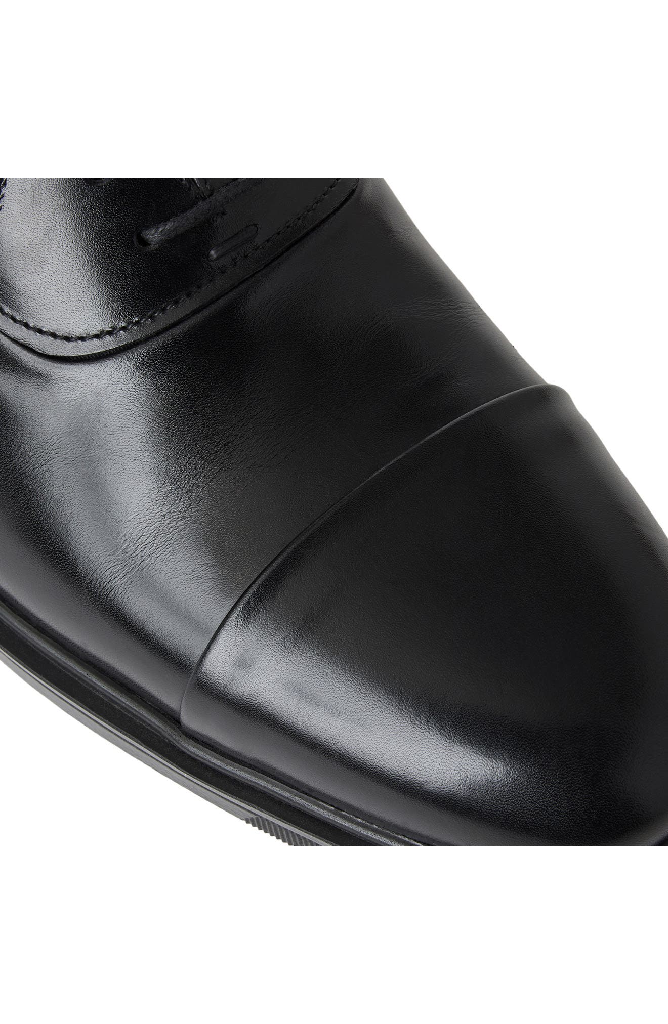 Aero Porto Cap Toe Oxford, Alternate, color, BLACK CALF