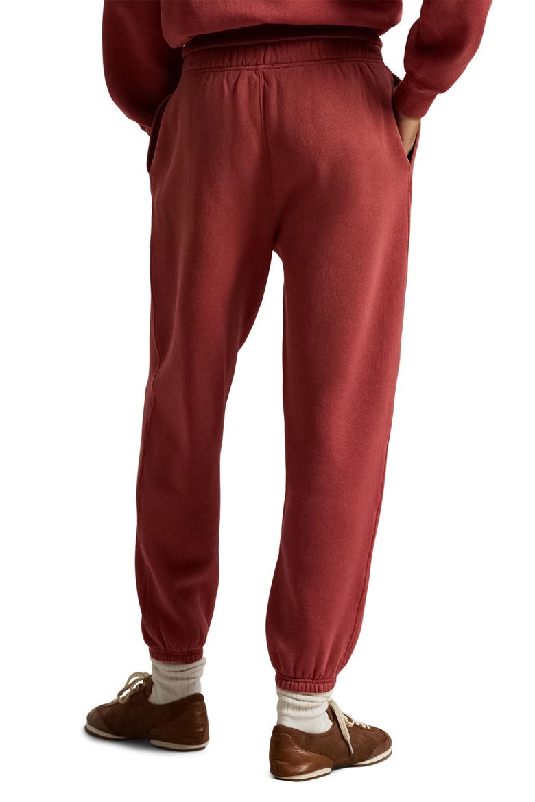Cotton Blend Fleece Sweatpants, Alternate, color, RED SNAPPER