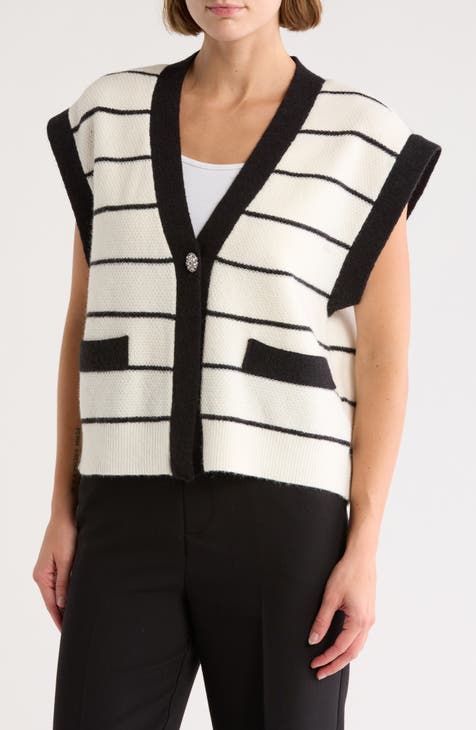 Jewel Button Knit Vest