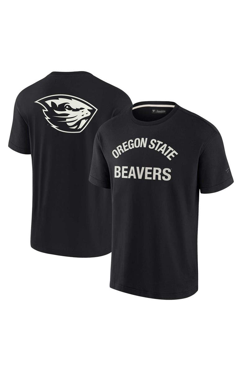 Fanatics Signature Unisex Fanatics Signature Black Oregon State Beavers Elements Super Soft Short Sleeve T-Shirt, Main, color, Black