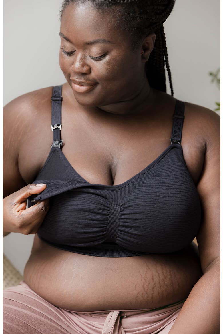 Sublime Hands-Free Pumping/Nursing Bra, Alternate, color, BLACK