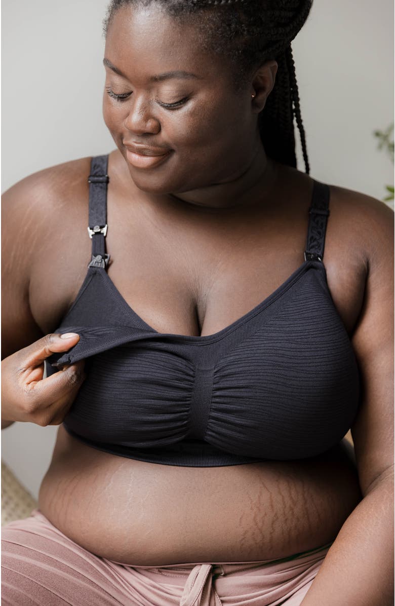 Kindred Bravely Busty Sublime Hands-Free Pumping & Nursing Bra -Sizing Options from E-H Cup, Alternate, color, Black