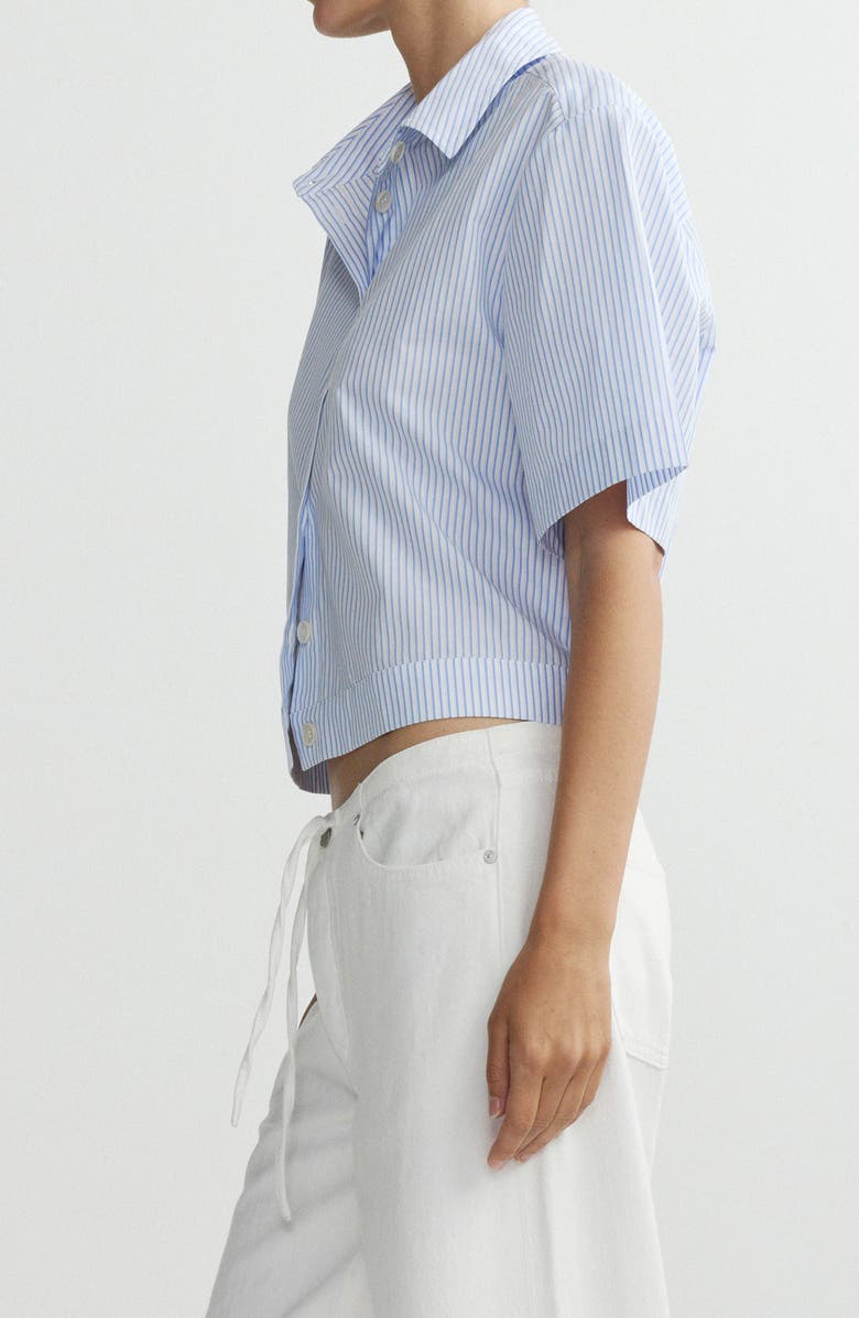 DL1961 Carlee Stripe Woven Crop Top, Alternate, color, Picnic