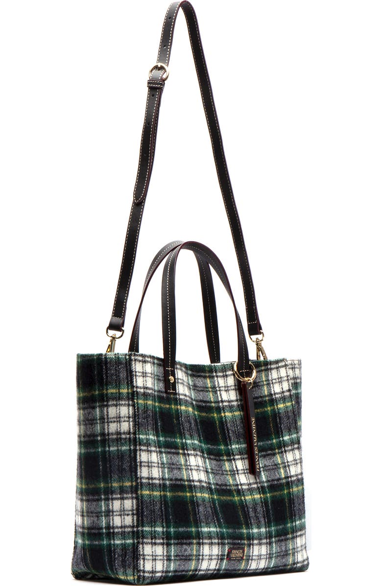 Frances Valentine Large Margaret Plaid Wool Tote, Alternate, color,