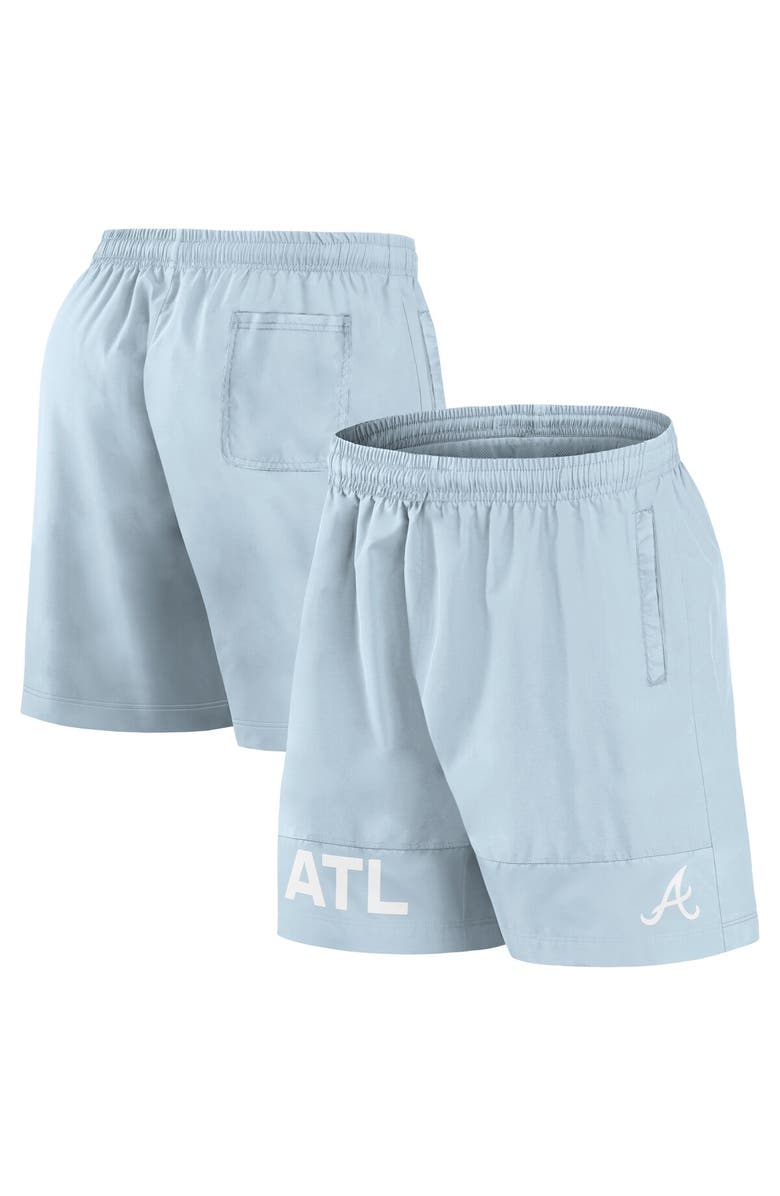 FANATICS Men's Fanatics Light Blue Atlanta Braves Elements Swim Shorts, Alternate, color, 