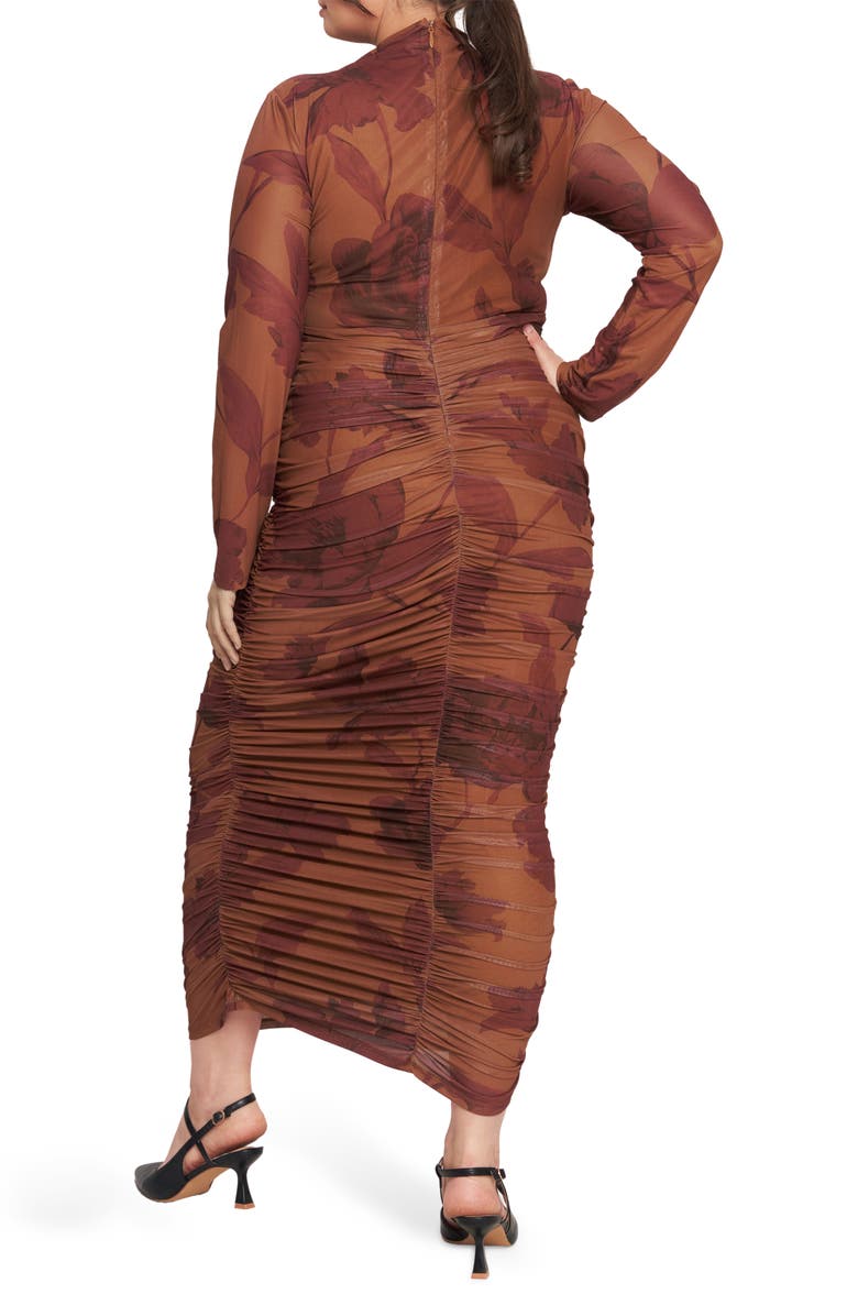 FLYING TOMATO Long Sleeve Bodycon Dress, Alternate, color, Sienna