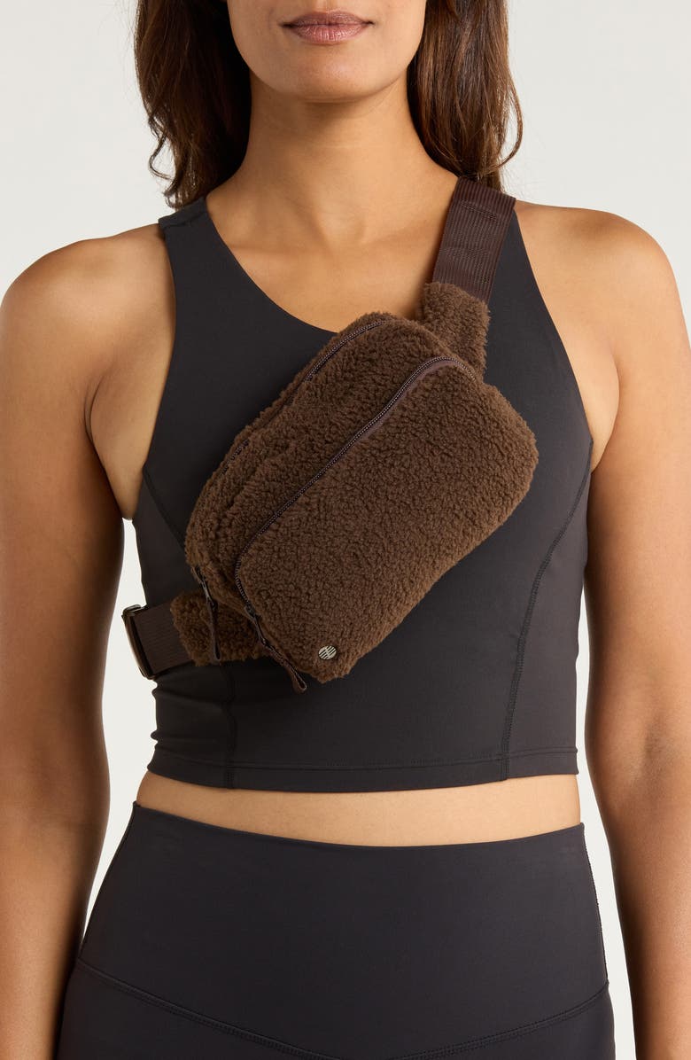 Faux Shearling Belt Bag