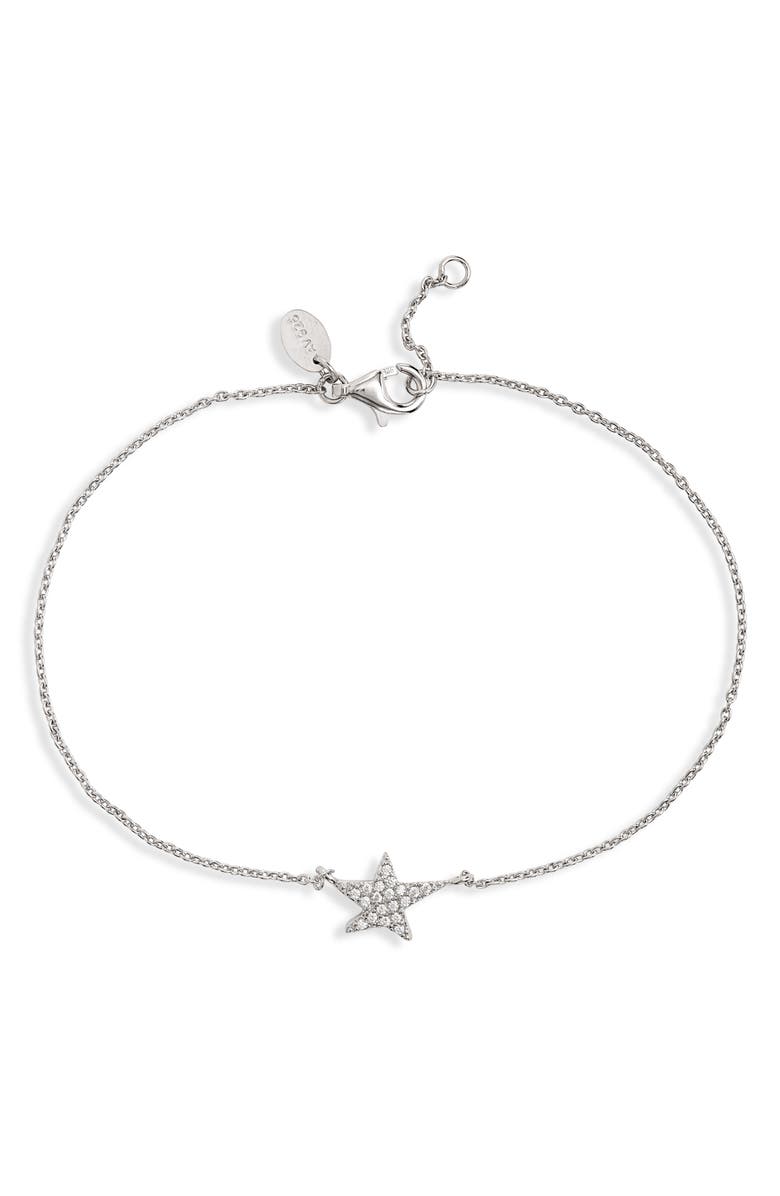 Argento Vivo Sterling Silver Argento Vivo Pavé Star Bracelet, Main, color, 