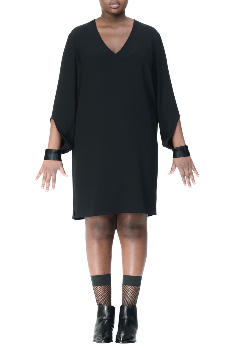 Welland Shift Dress, Alternate, color, BLACK