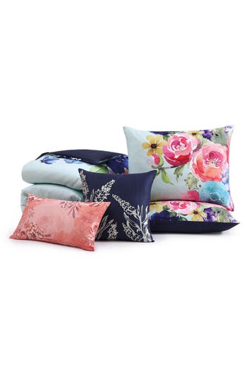 Bebejan Aqua Fiesta Reversible 5-piece Comforter Set In Blue