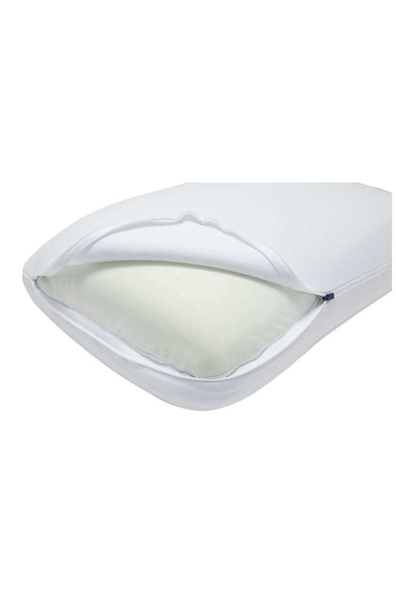Set of 2 Hybrid Pillows, Alternate, color, WHITE