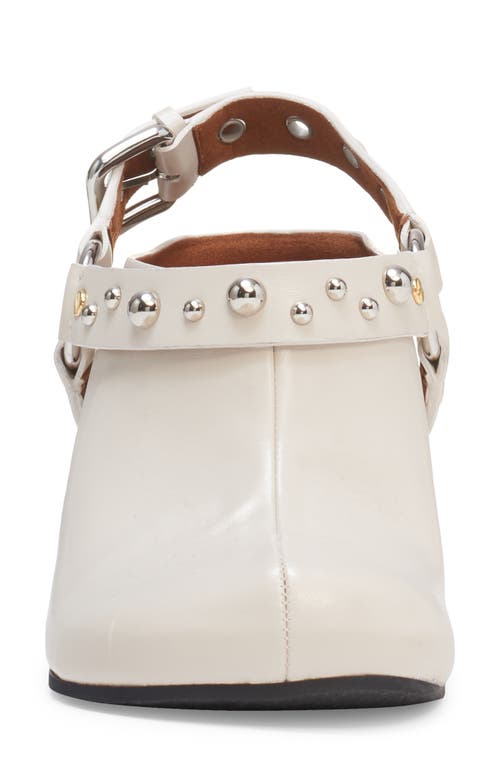 Stella Mccartney Elyse Studded Slingback Harness Clog In Stone