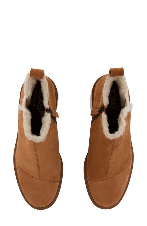 Toms Maude Faux Shearling Lined Bootie In Brown