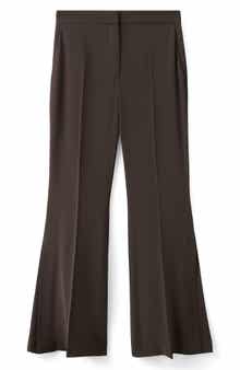MANGO Flowy Slit Flare Pants