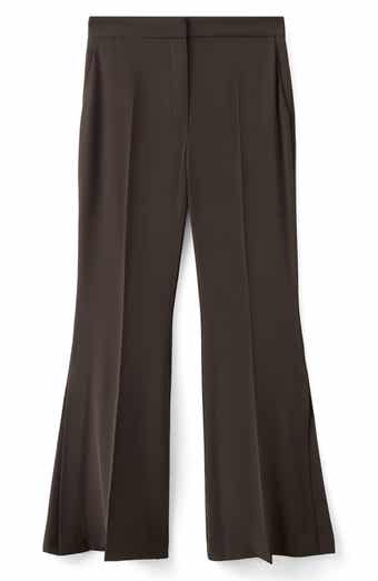 MANGO Flowy Slit Flare Pants
