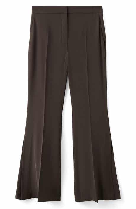 MANGO Flowy Slit Flare Pants
