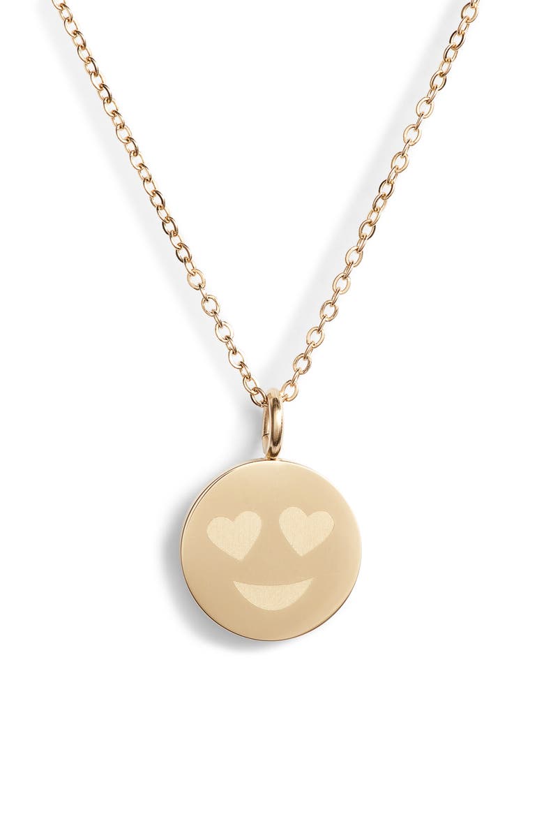 Charmy Necklace, Main, color, GOLD - EMOJI
