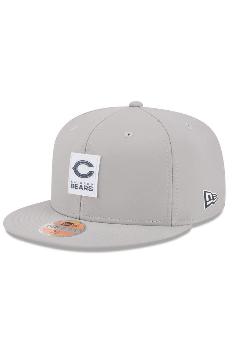 New Era Men's New Era Gray Chicago Bears 2025 Sideline  59FIFTY Fitted Hat, Main, color, 
