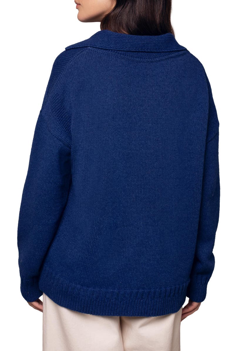 Celtic & Co. Smock Sweater, Alternate, color, Blue Ink