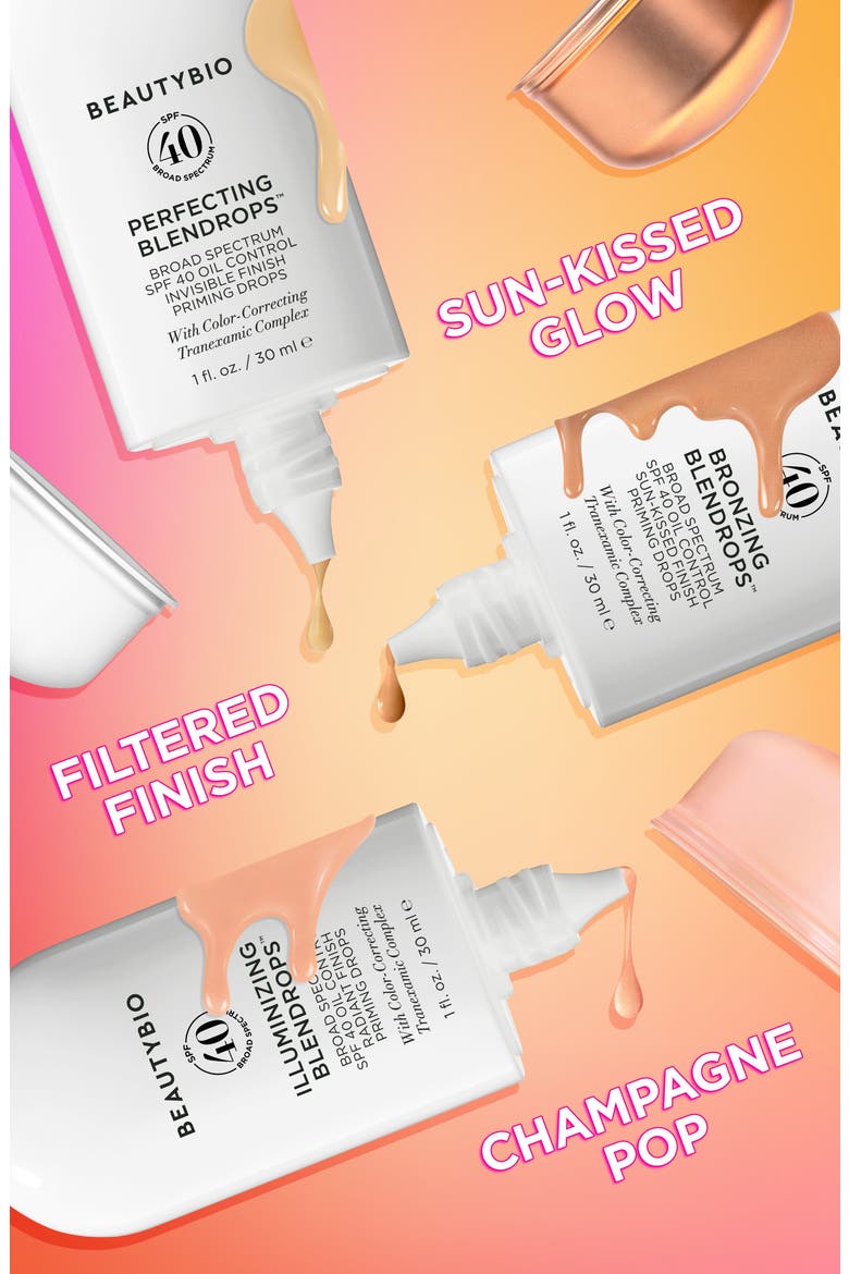 Bronzing Blendrops™ Broad Spectrum SPF 40 Oil Control Sun-Kissed Finish Priming Drops, Alternate, color, NO COLOR