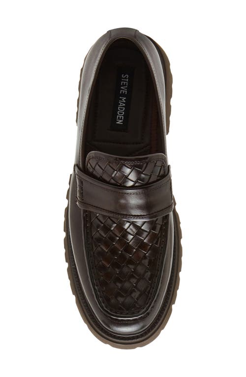 Steve Madden Strandd Lug Sole Loafer In Brown